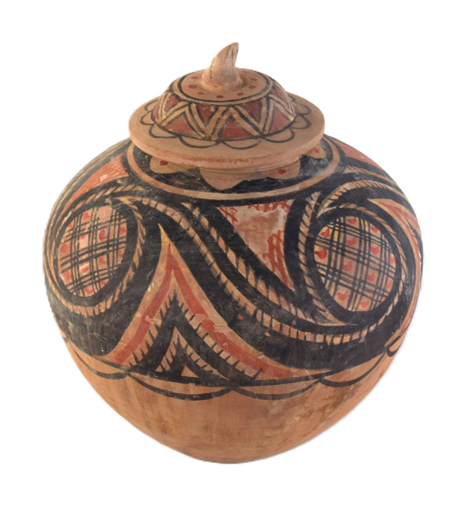 Large Chinese Pot With Lid (1 of 5)