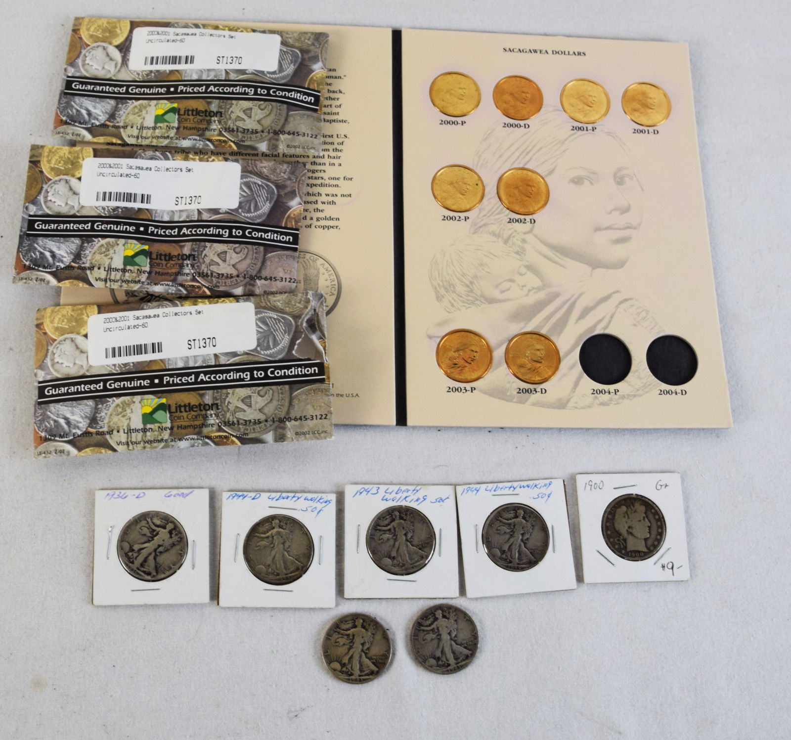 Sacagawea Collector Set And Silver Half's (1 of 4)