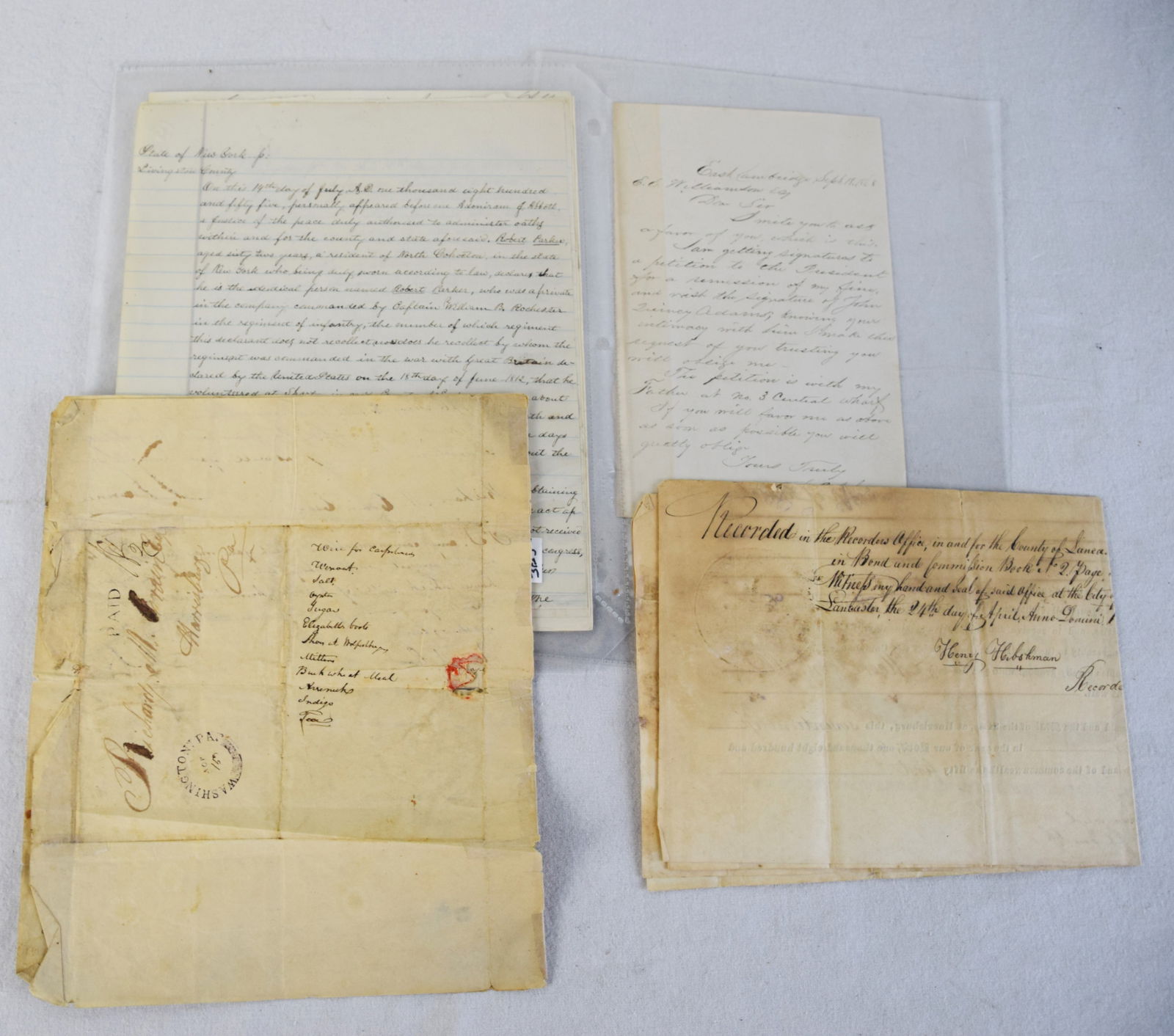 Four Early Government Letters (1 of 6)