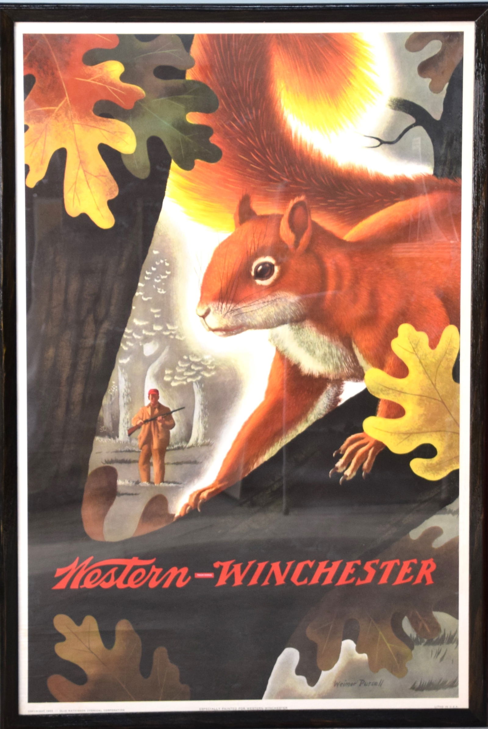 4 1955 Large Western-Winchester Lithographs (1 of 6)
