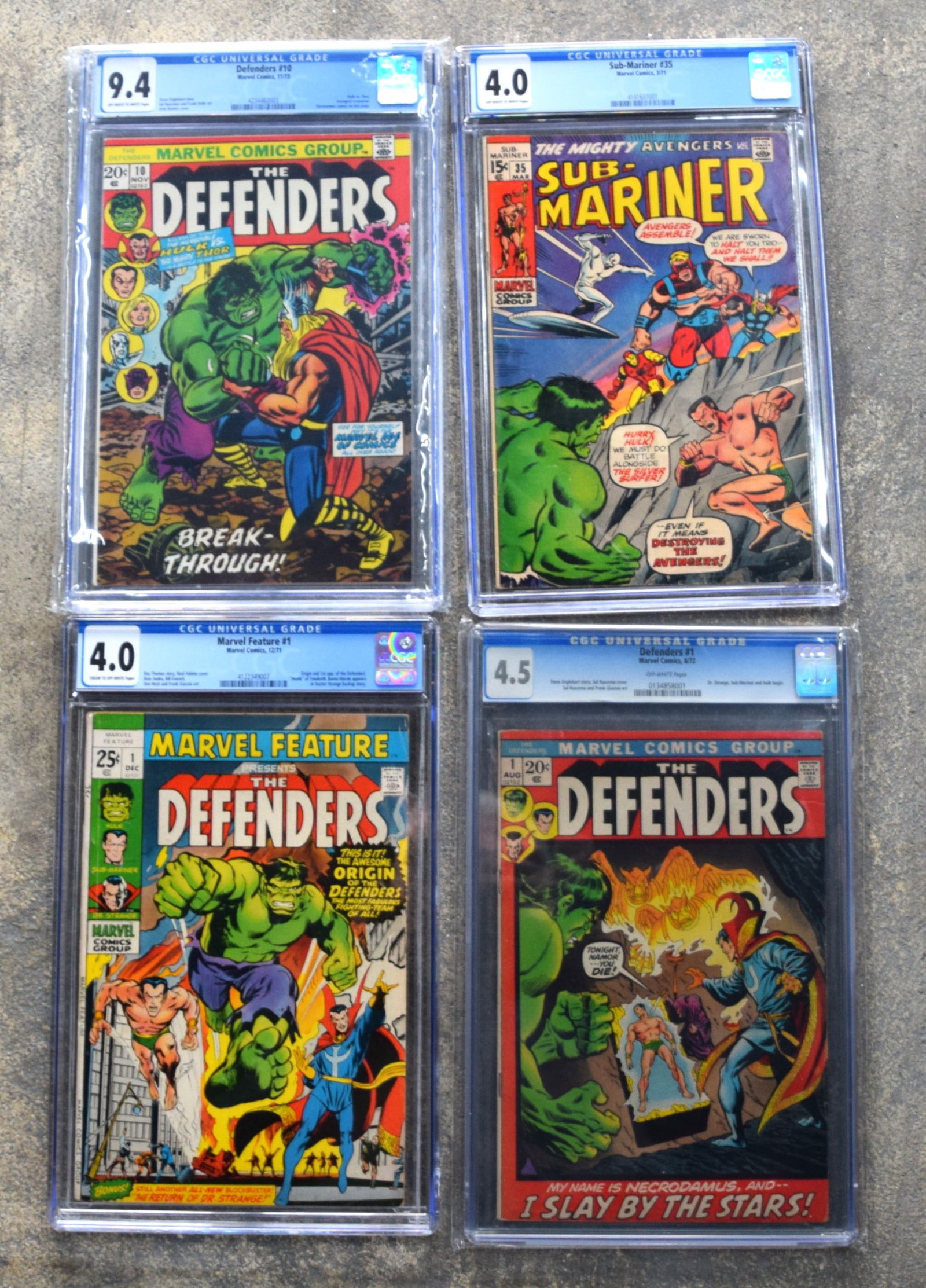 4 Graded Marvel Comics (1 of 6)