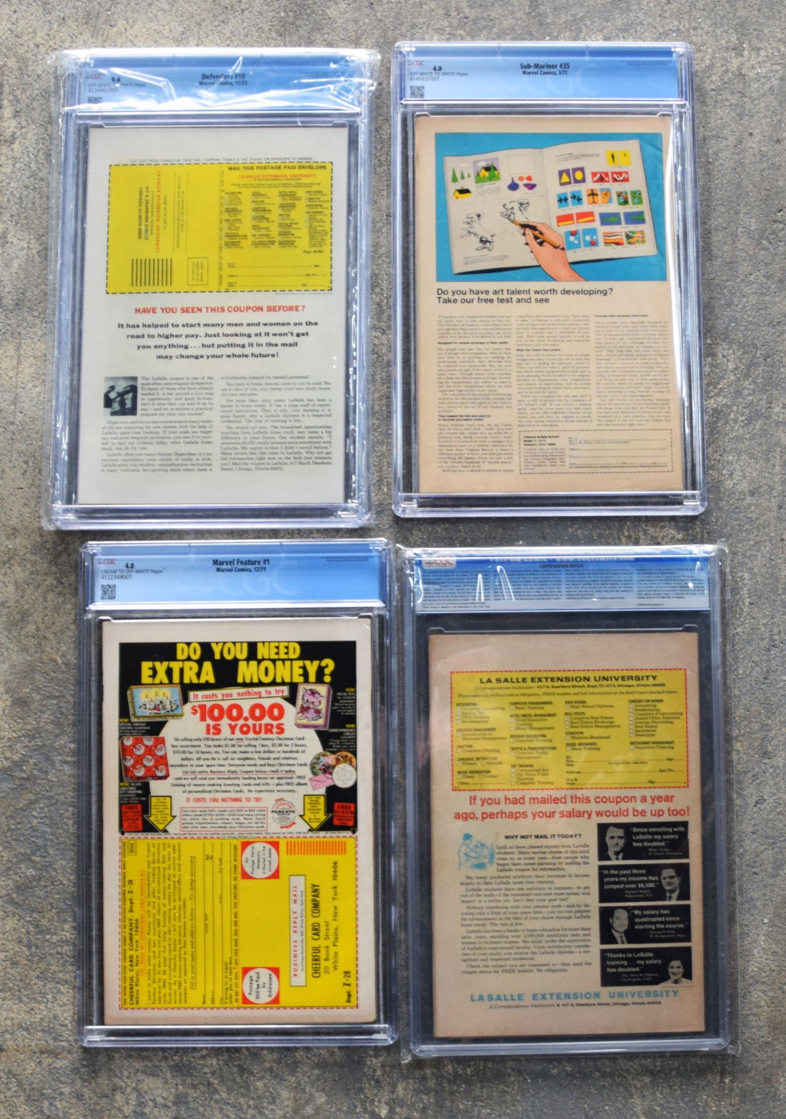4 Graded Marvel Comics - 2