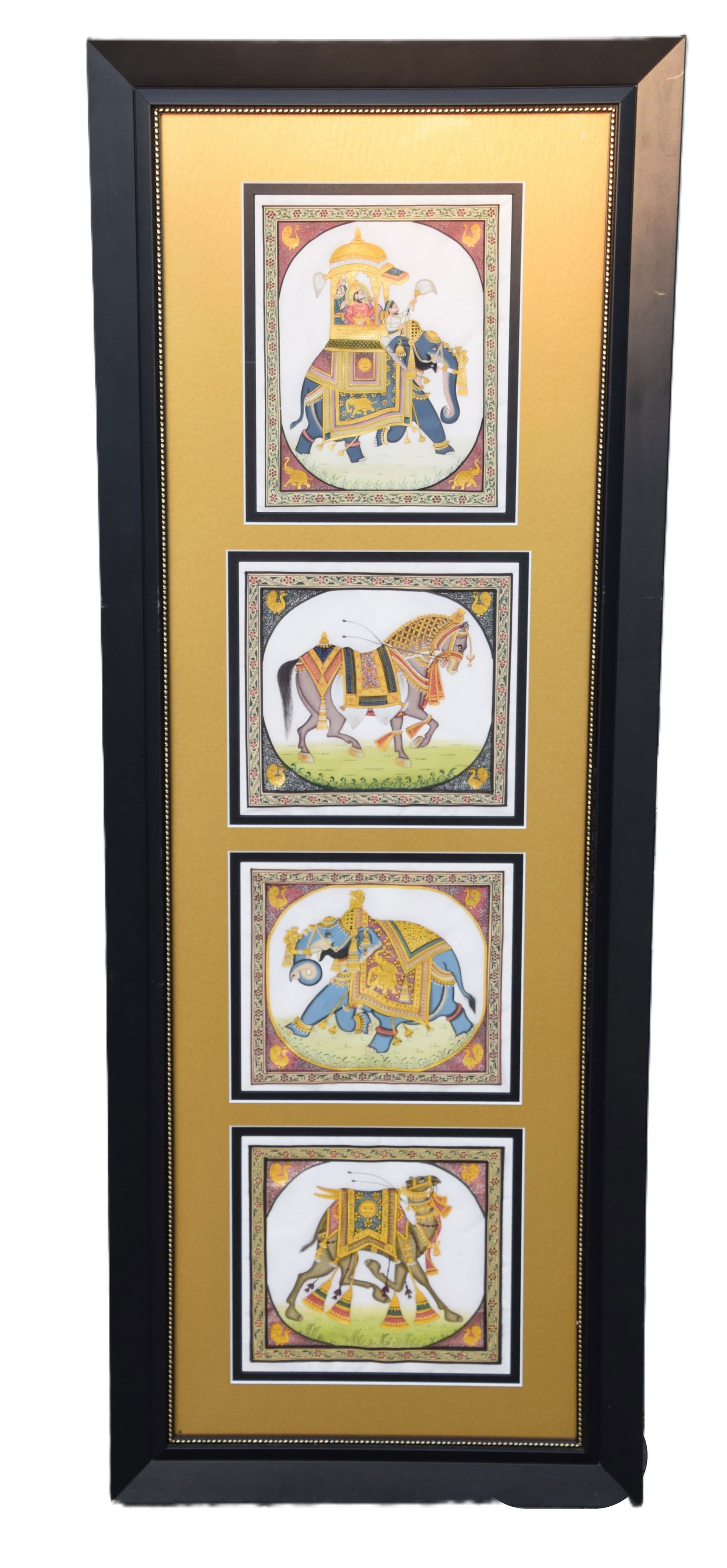 Indian Watercolor of Elephants (1 of 5)