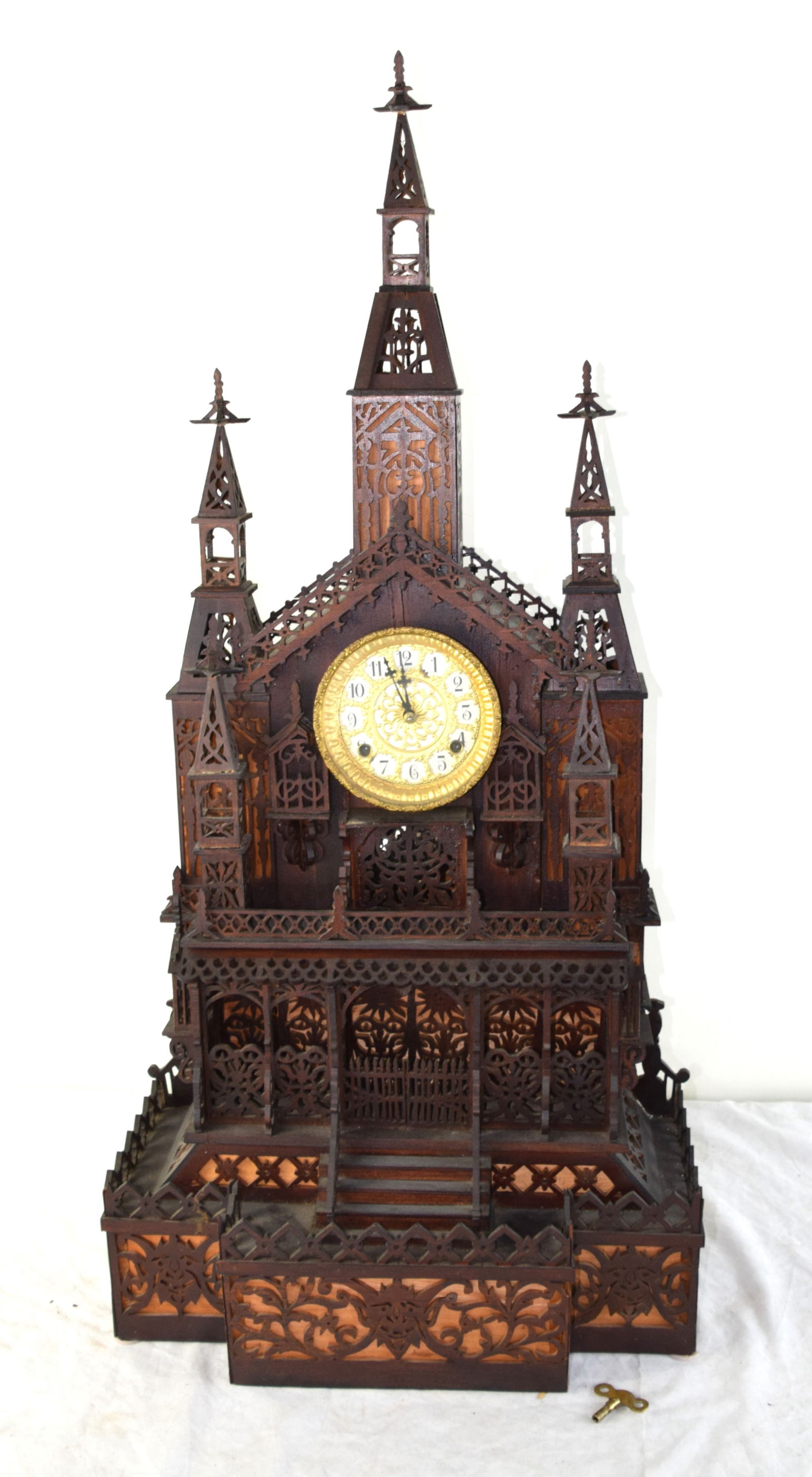 Exceptional Tramp Art Clock (1 of 6)