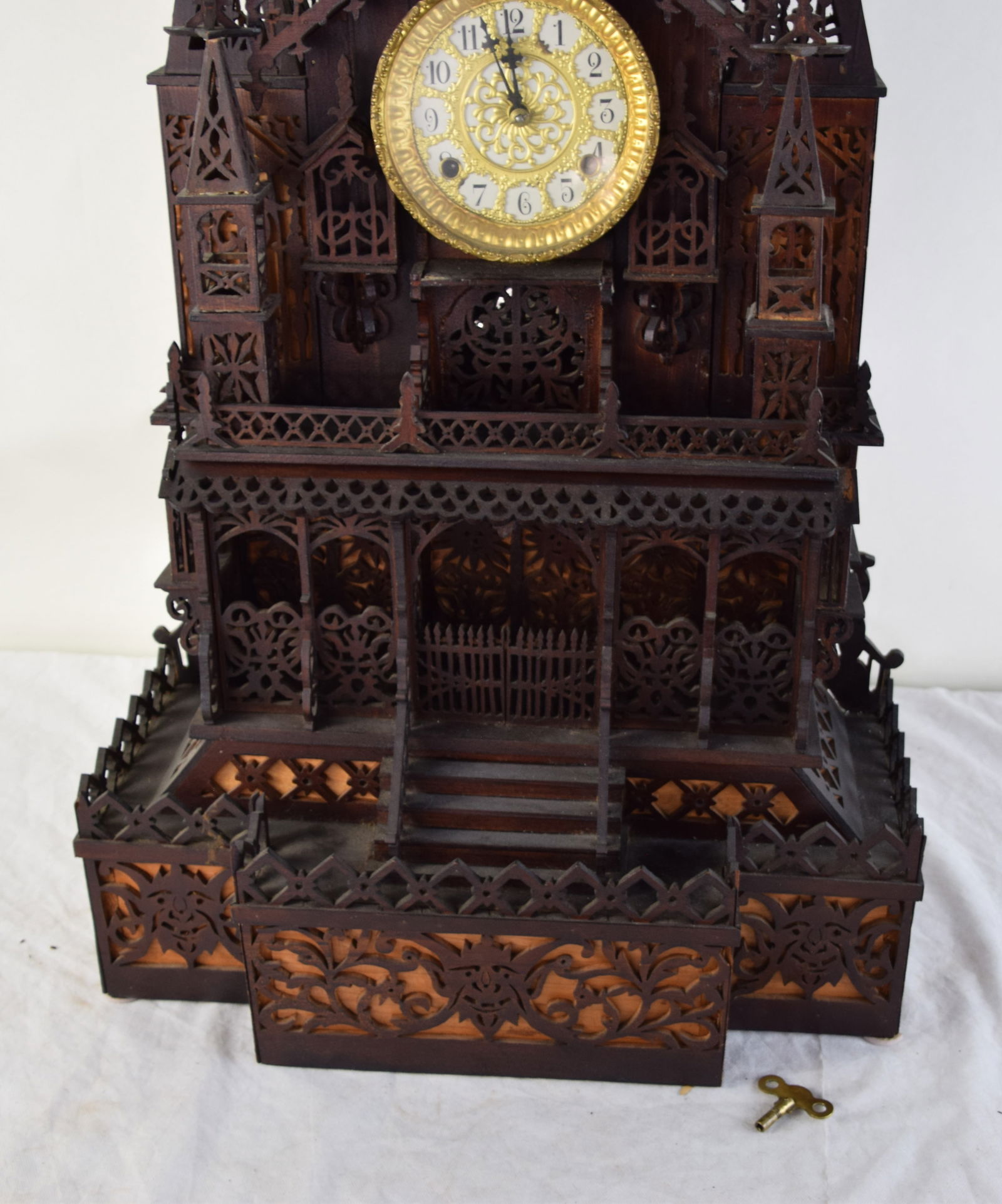 Exceptional Tramp Art Clock - 3