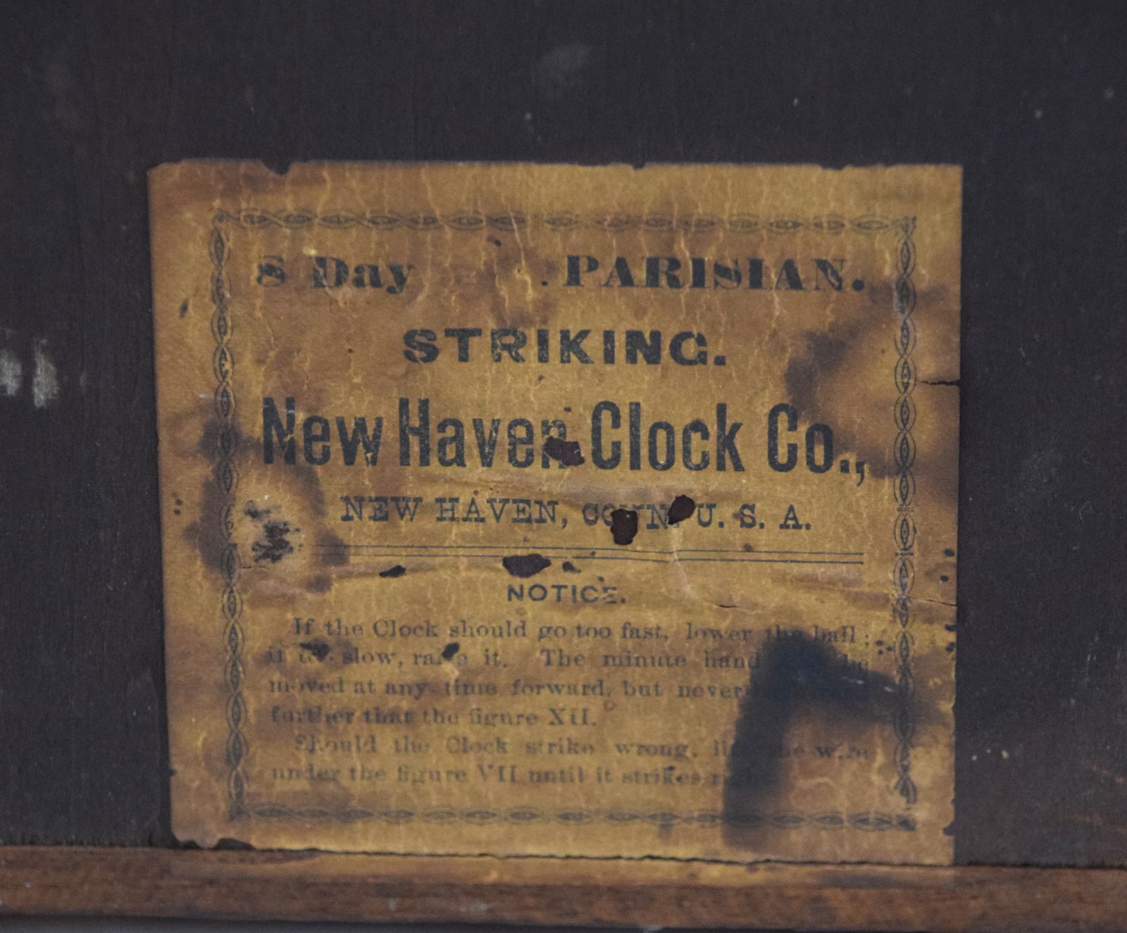 Walnut Shelf Clock - 6