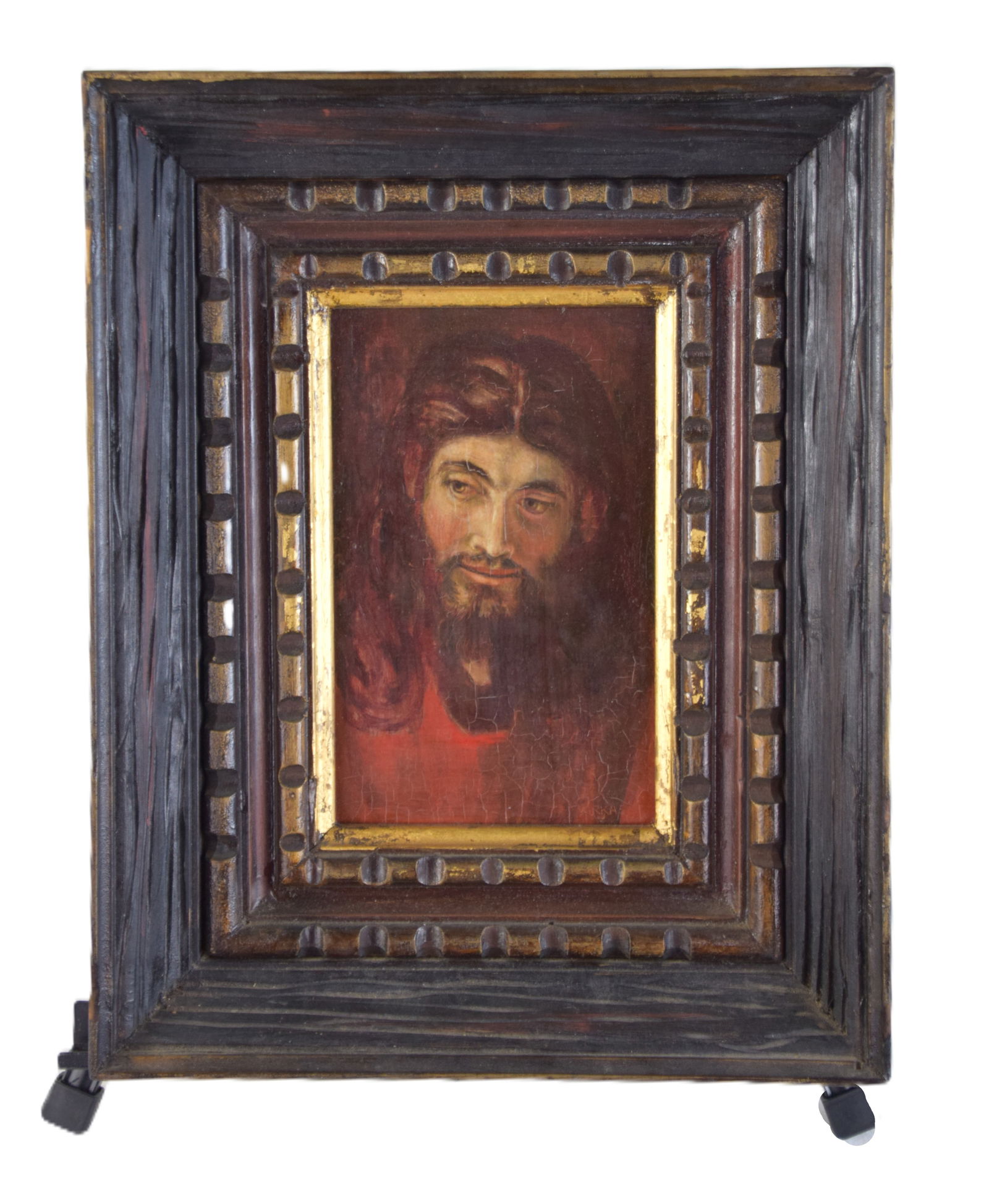 Oil On Board Of Jesus (1 of 4)