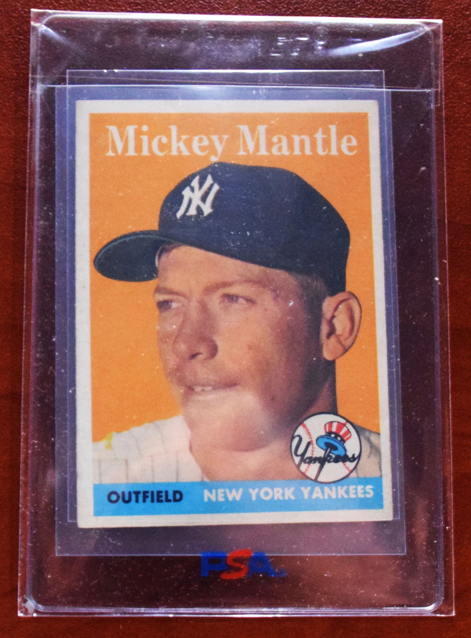 1958 Topps Mickey Mantle Baseball Card (1 of 2)