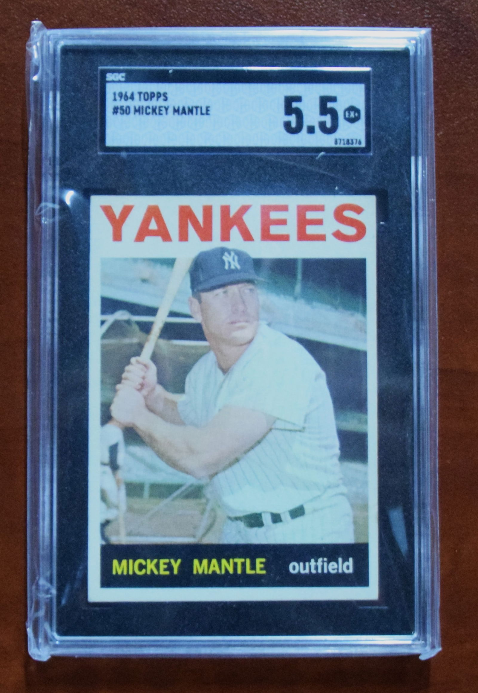 1964 Topps Mickey Mantle Baseball Card (1 of 2)