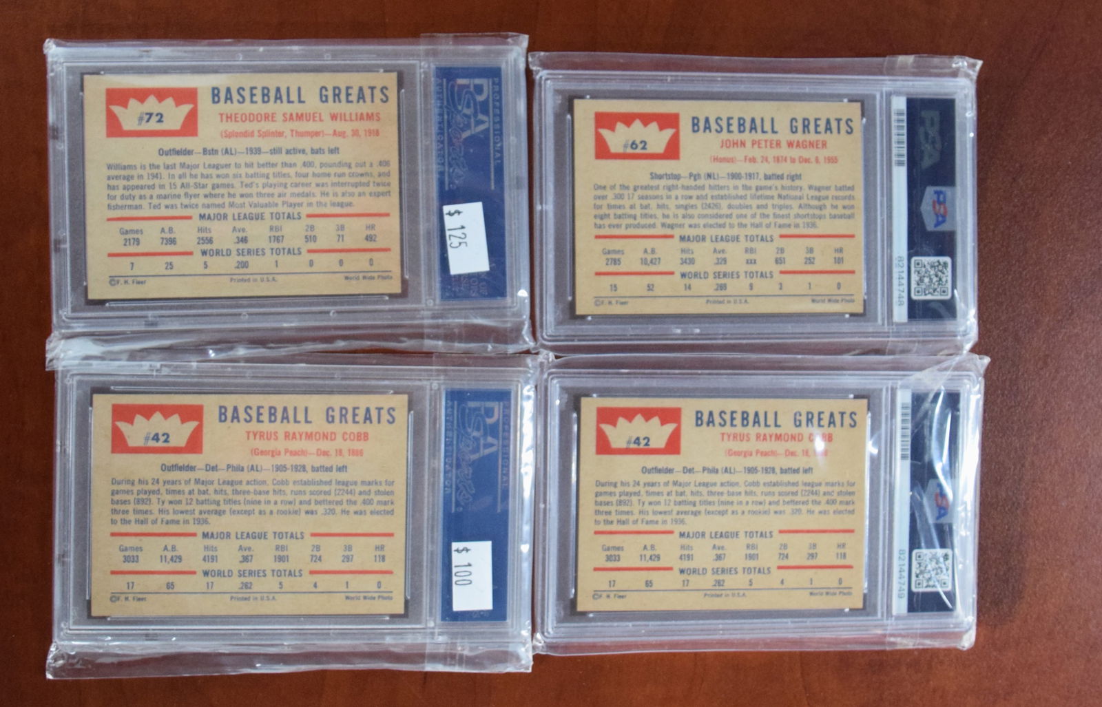 4 Fleer Baseball Legends - 2