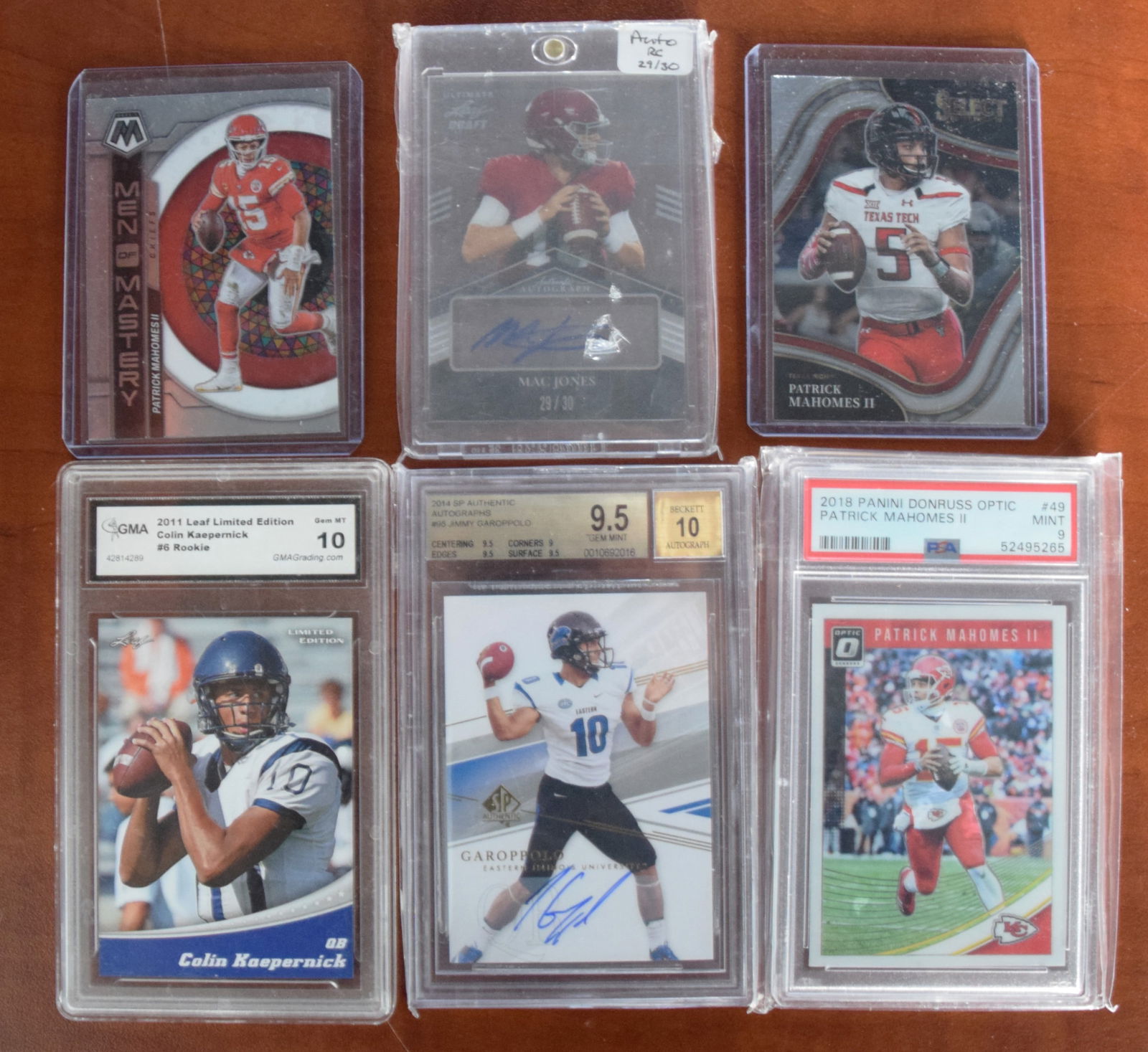 6 Quarterback Cards (1 of 2)