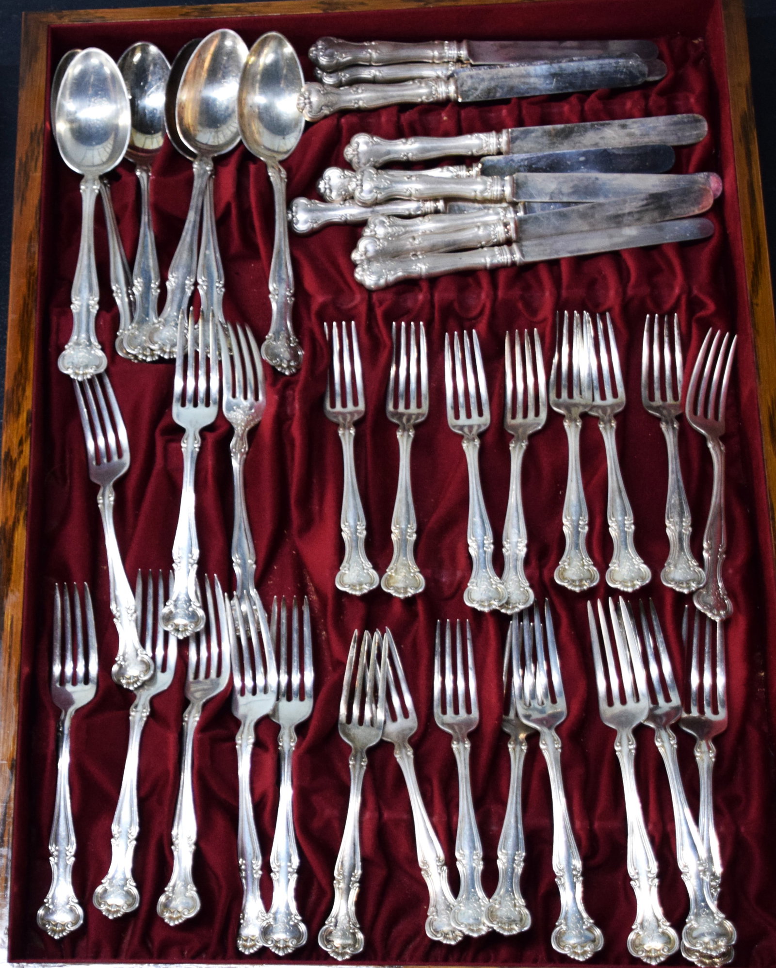 Exceptional Cromwell Gorham Sterling Silver Flat wear Set - 4
