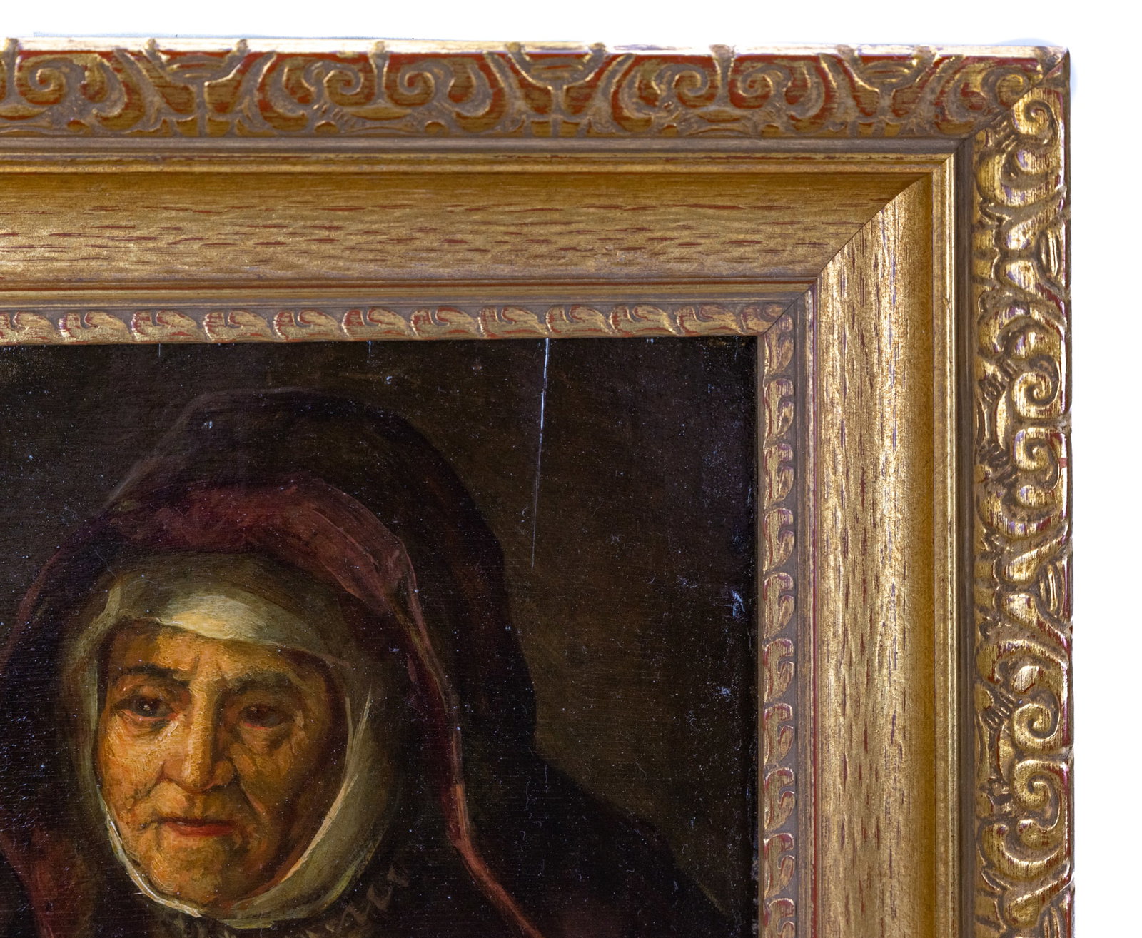 Extremely Rare circa late 17th Century Oil on Wood Panel Painting after; Rembrandt van Rijn (Dutch, - 13