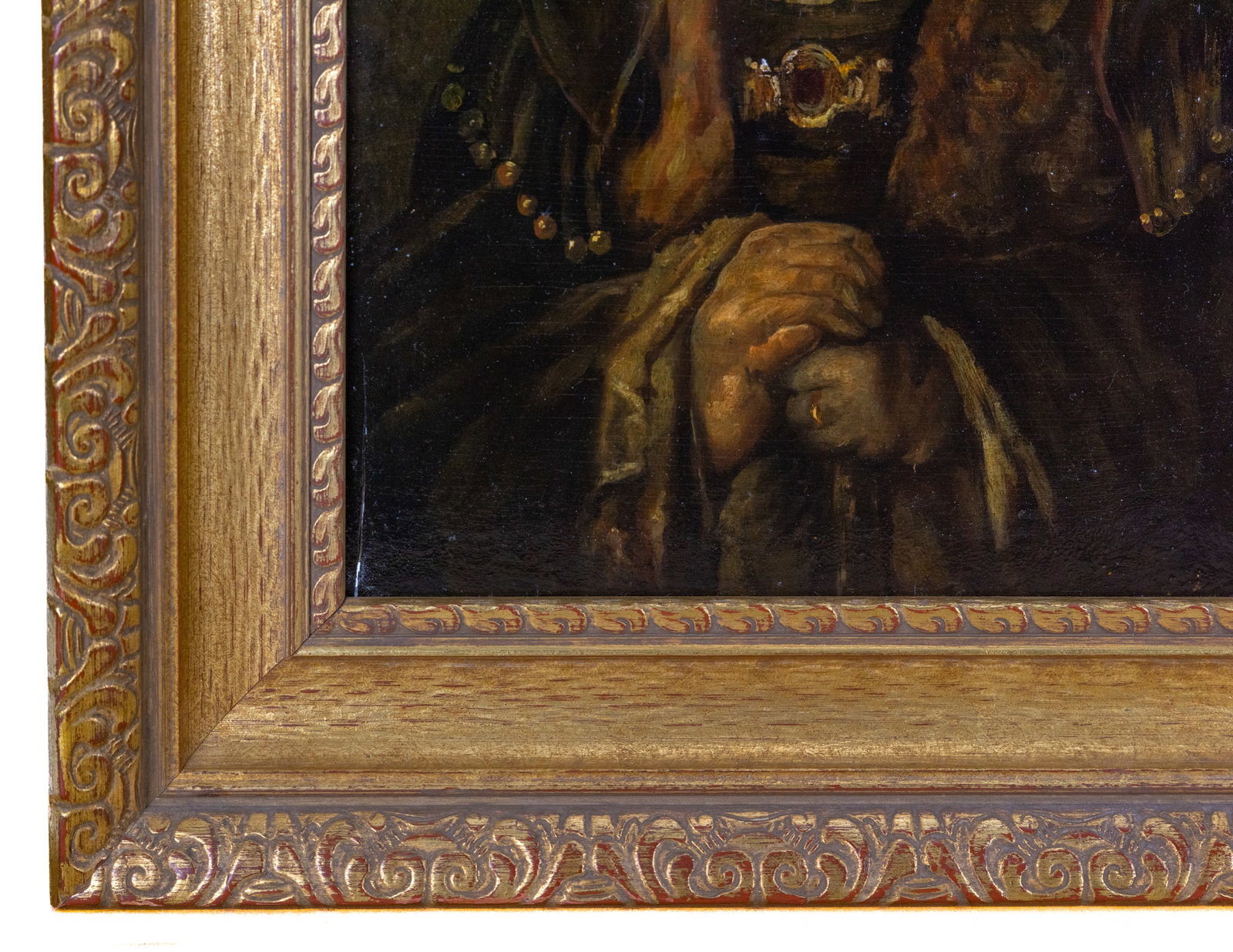 Extremely Rare circa late 17th Century Oil on Wood Panel Painting after; Rembrandt van Rijn (Dutch, - 14