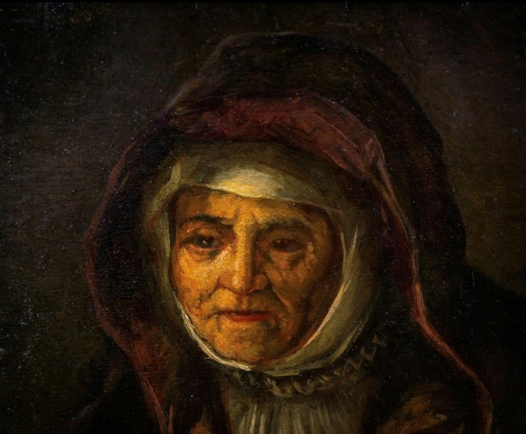 Extremely Rare circa late 17th Century Oil on Wood Panel Painting after; Rembrandt van Rijn (Dutch, - 6