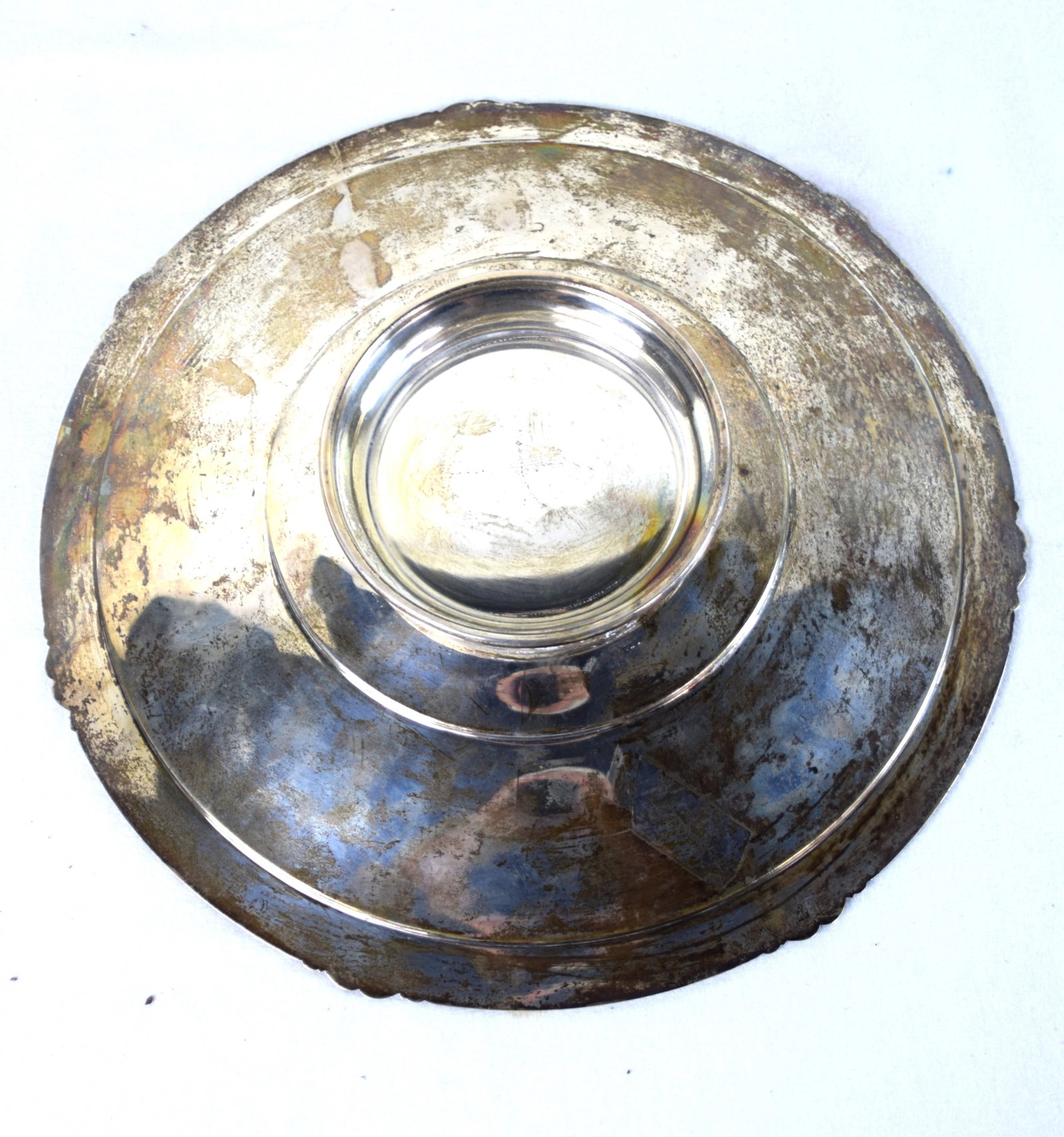 Sterling Silver Golf Presentation Circular Tray - 4