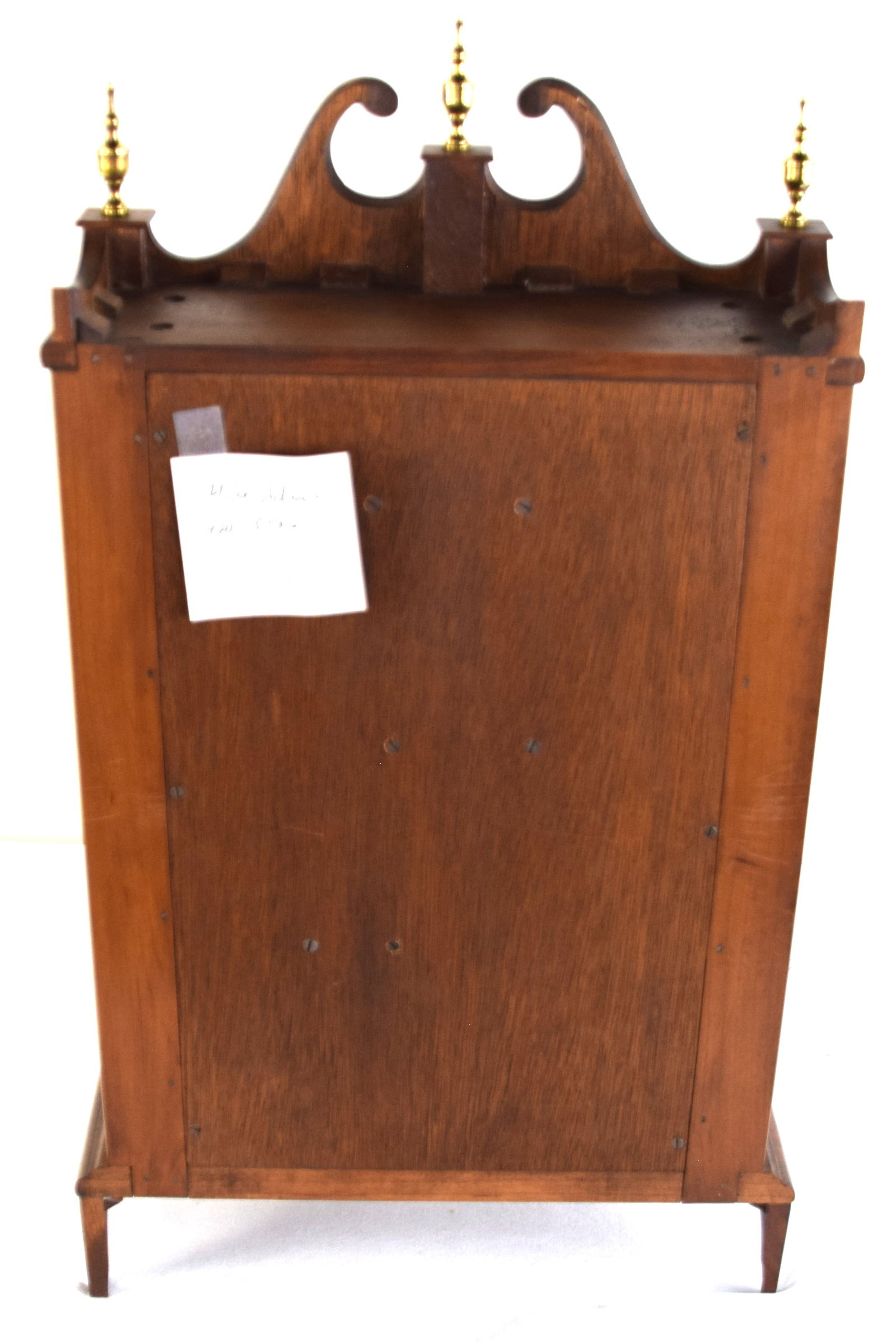 Bench made Pillar and Scroll Shelf Clock - 4