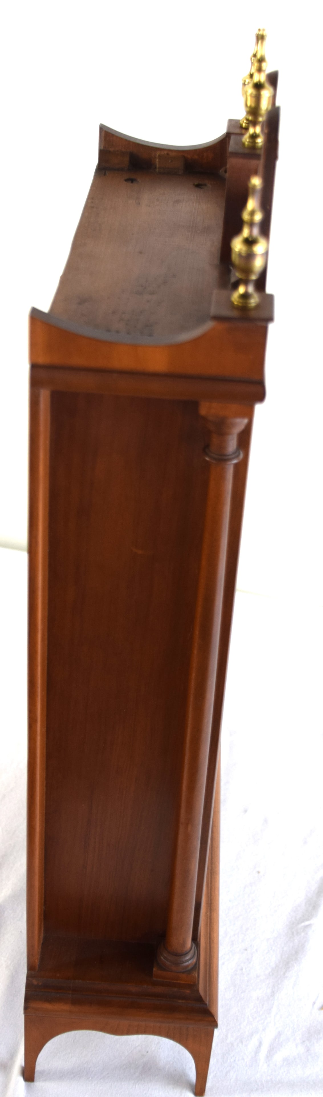 Bench made Pillar and Scroll Shelf Clock - 6