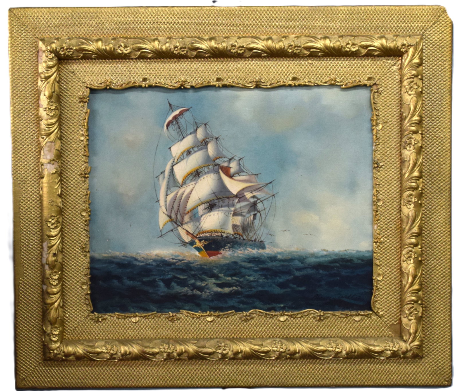 Preston Willis Ship Painting (1 of 6)