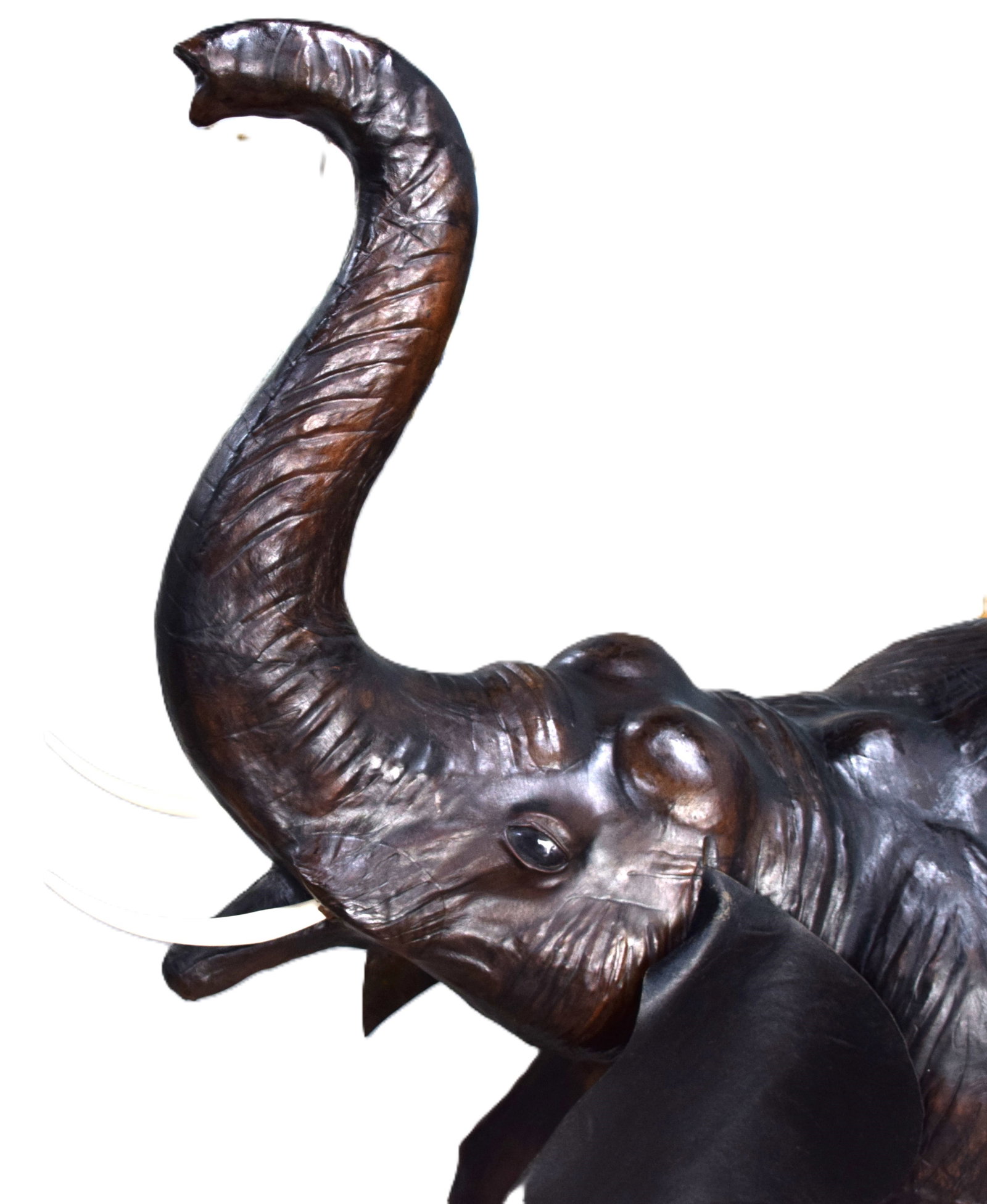 Large Leather Elephant - 2