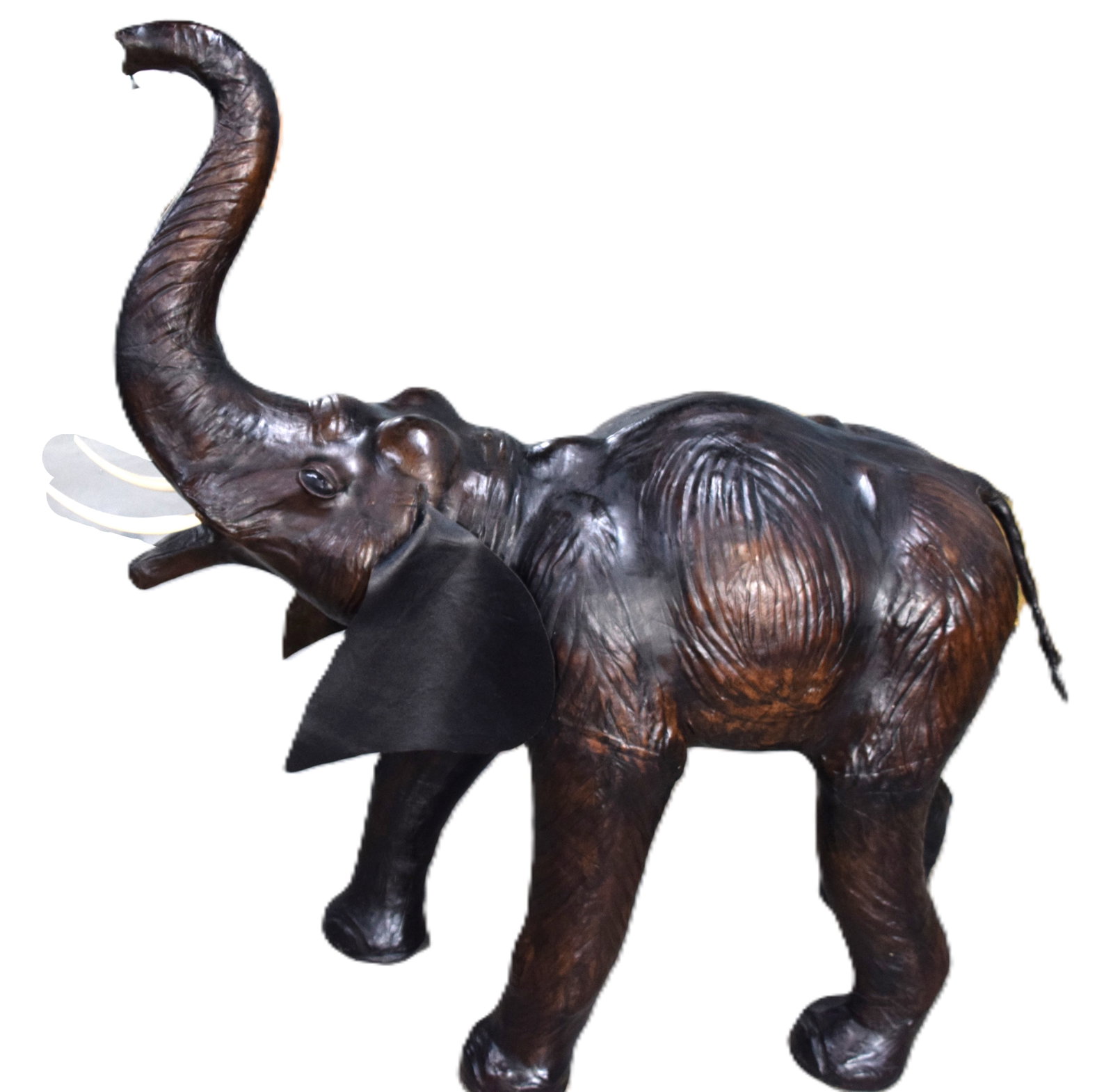 Large Leather Elephant - 3