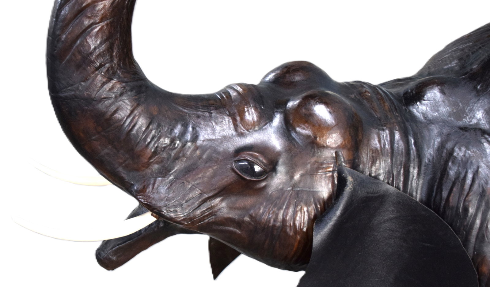 Large Leather Elephant - 4