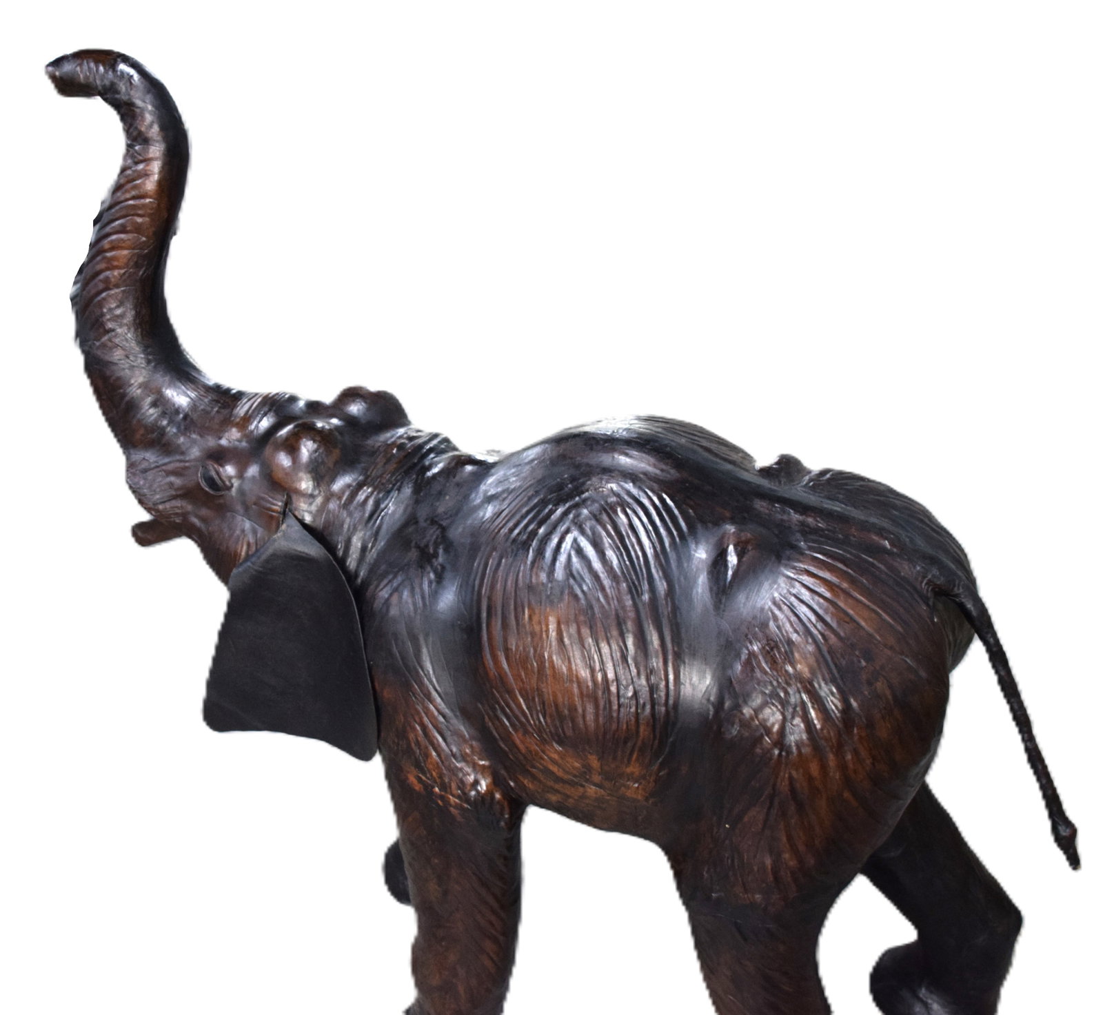 Large Leather Elephant - 5