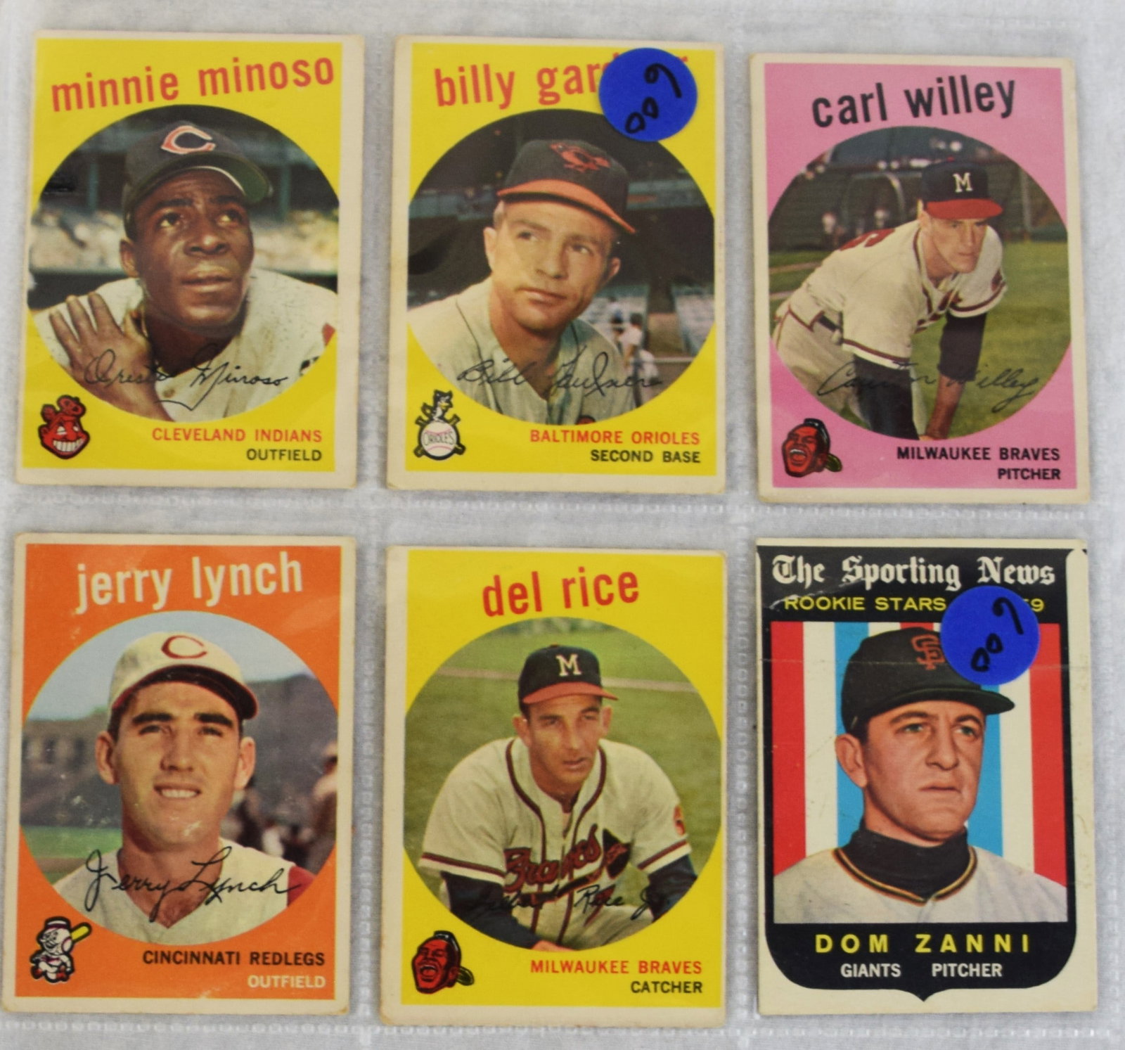 1958-59 Topps Baseball cards - 10
