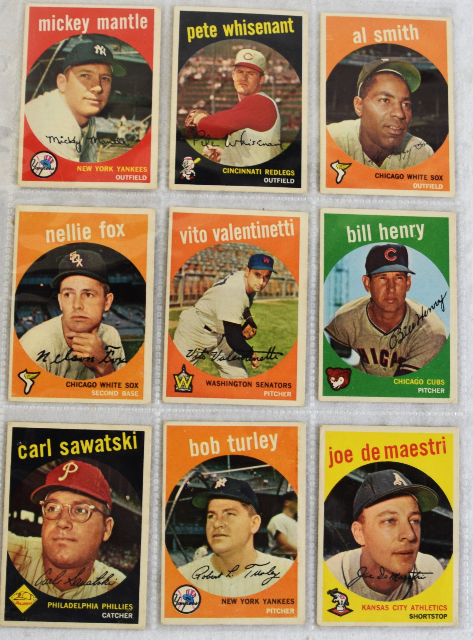 1958-59 Topps Baseball cards - 9