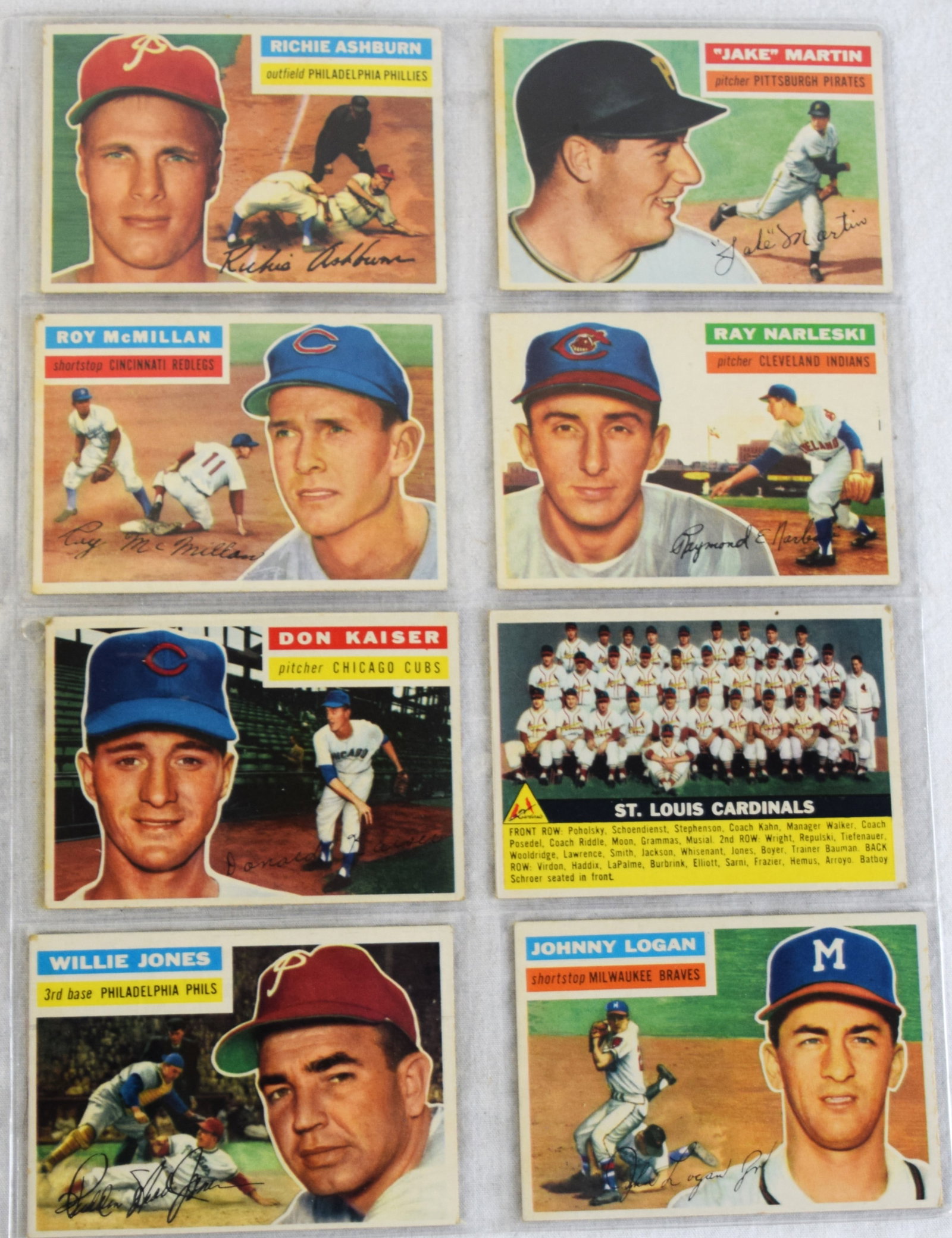 1954-55-56 Topps Baseball Cards - 12