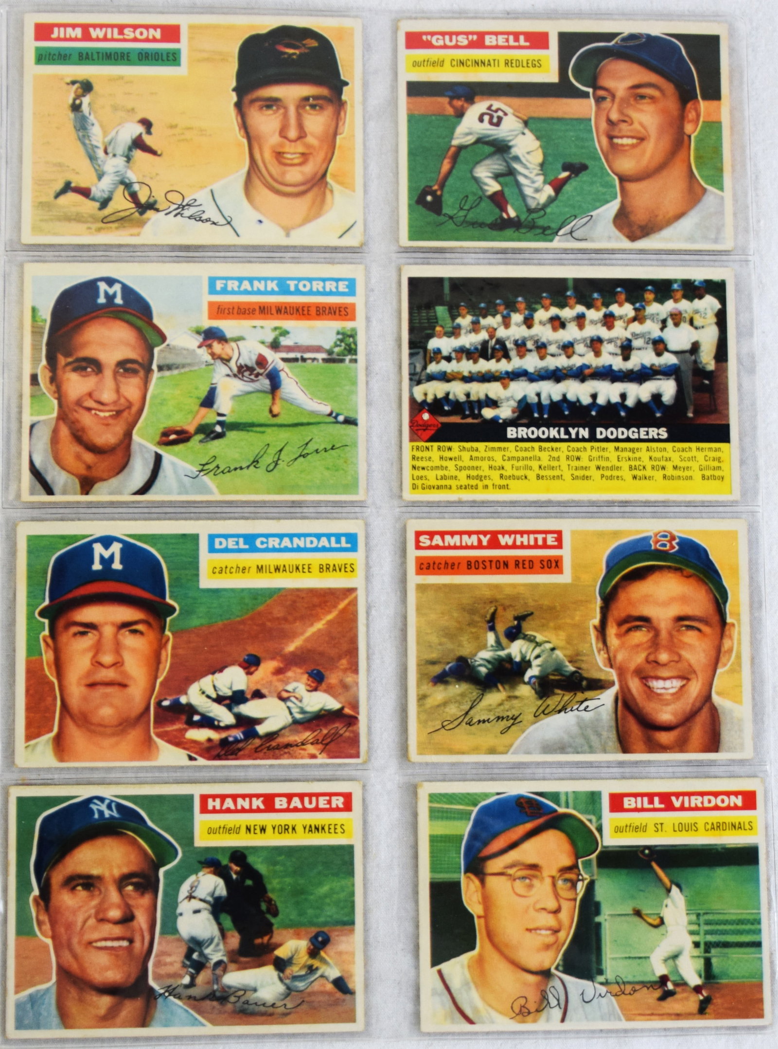1954-55-56 Topps Baseball Cards - 14