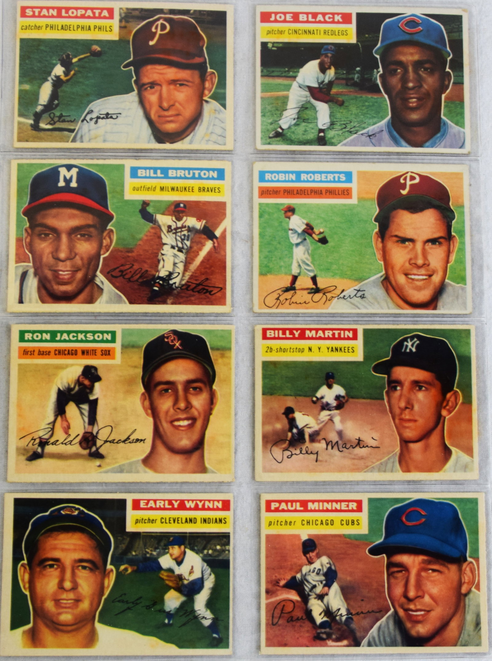 1954-55-56 Topps Baseball Cards - 15