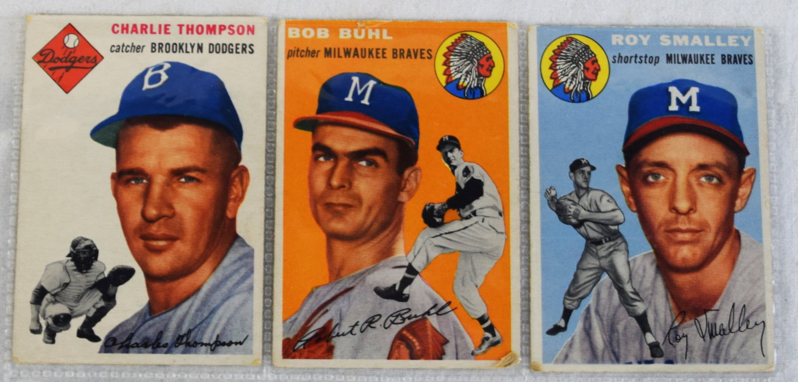 1954-55-56 Topps Baseball Cards - 3