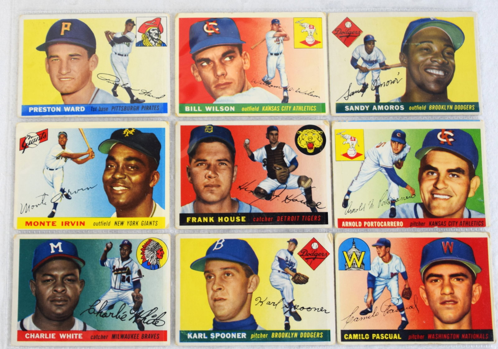 1954-55-56 Topps Baseball Cards - 7