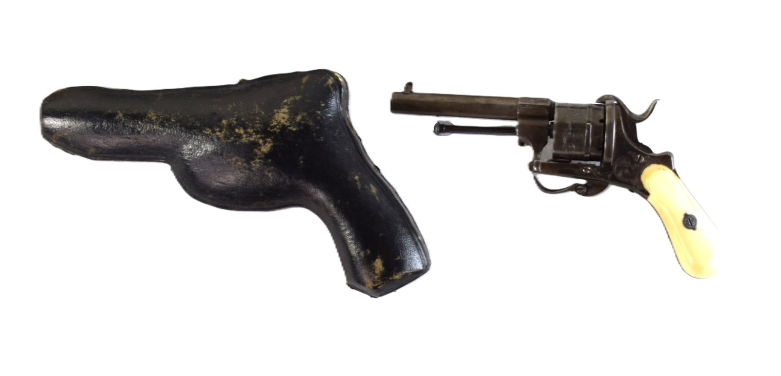 Rare Boxed Belgian Pin Fire Pistol - 2