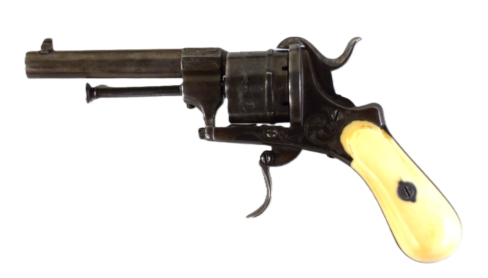 Rare Boxed Belgian Pin Fire Pistol - 5