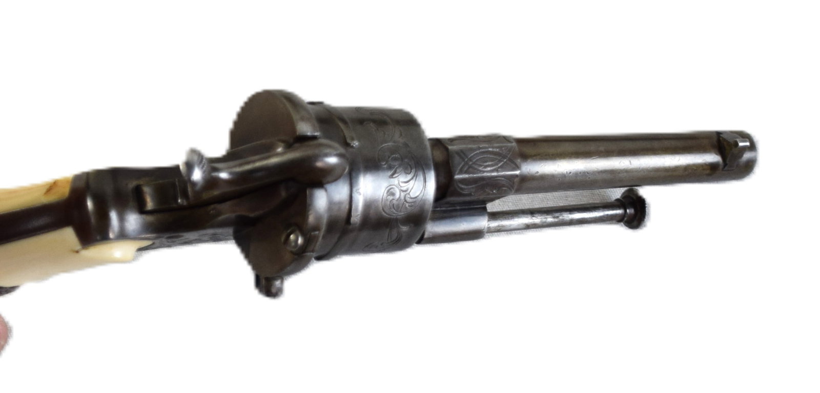Rare Boxed Belgian Pin Fire Pistol - 8