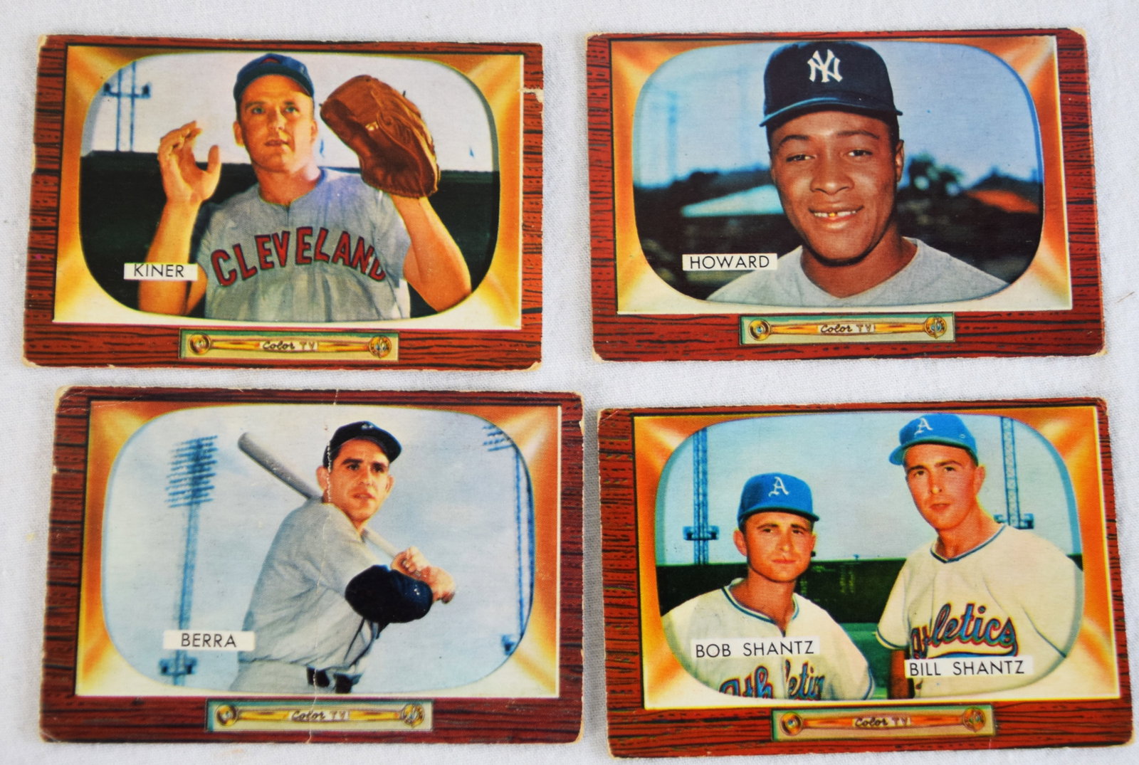 Miscellaneous Sports Card Including 1955 And 1978: 1955 Bowman color TV baseball card set of 20 cards including Ralf Kiner # 197, Yogi Berra # 168 and Elston Howard #68, A 1991 set of 19 Hall of Fame Olympic cards, 1991 Ted Williams 1950s Player of
