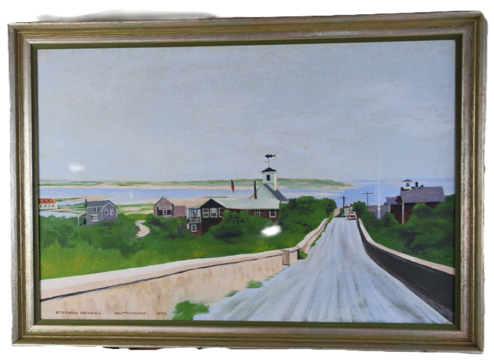20th Century oil Painting Of Cuttyhunk Island By S. Henkel (1 of 8)