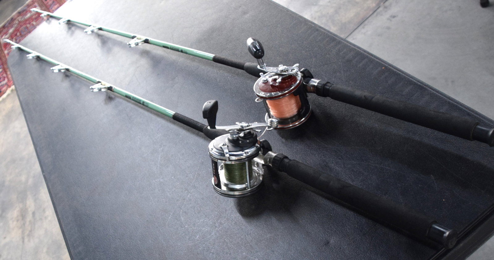 Two Penn Saltwater reels and rods (1 of 6)