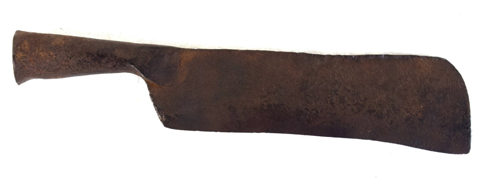 Whale Blubber Knife: Rare vintage hand forged whale blubber harvesting tool, circa early 19th century. Dimensions: 14.5"