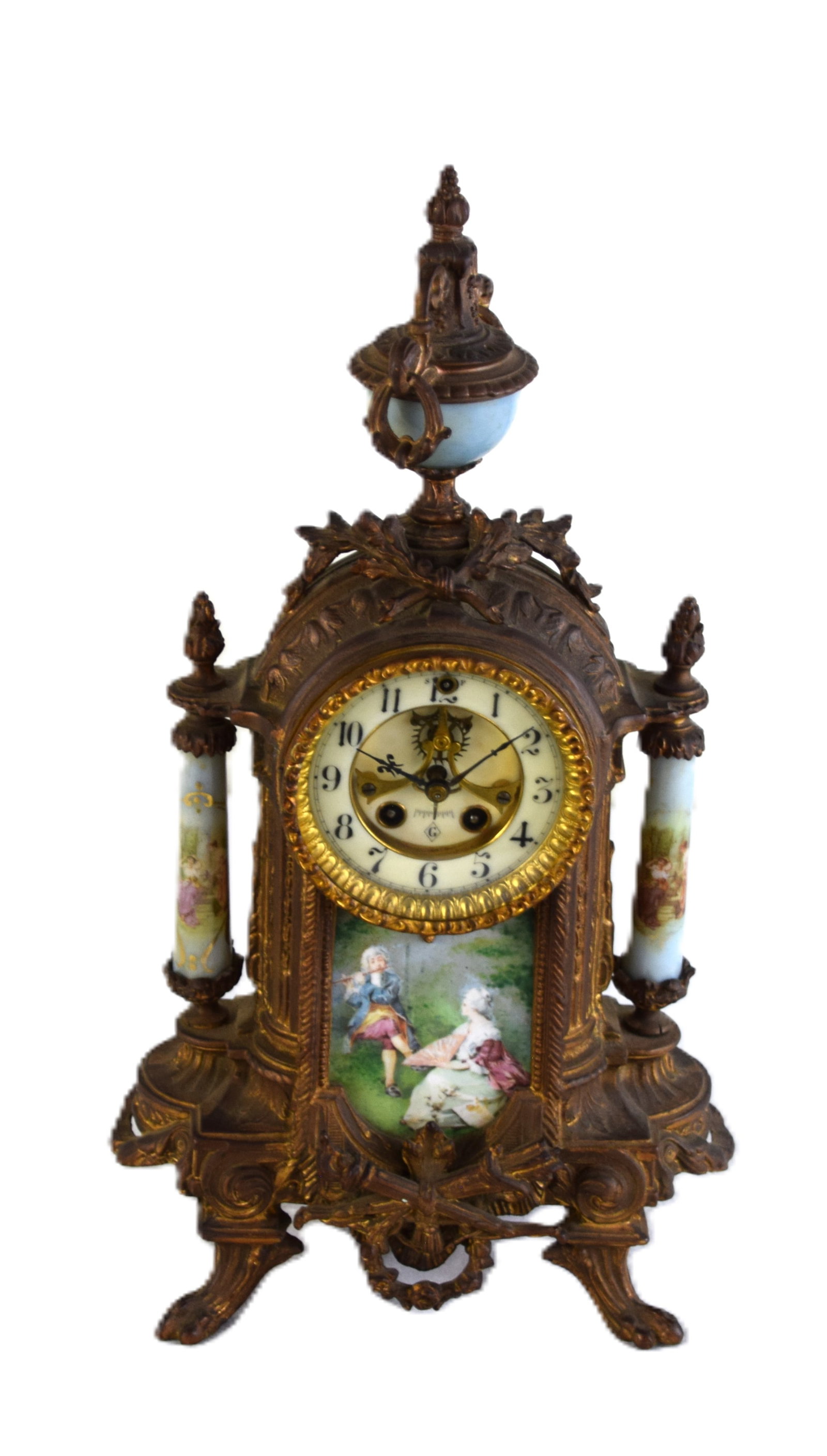 French Bronze Shelf Clock (1 of 7)
