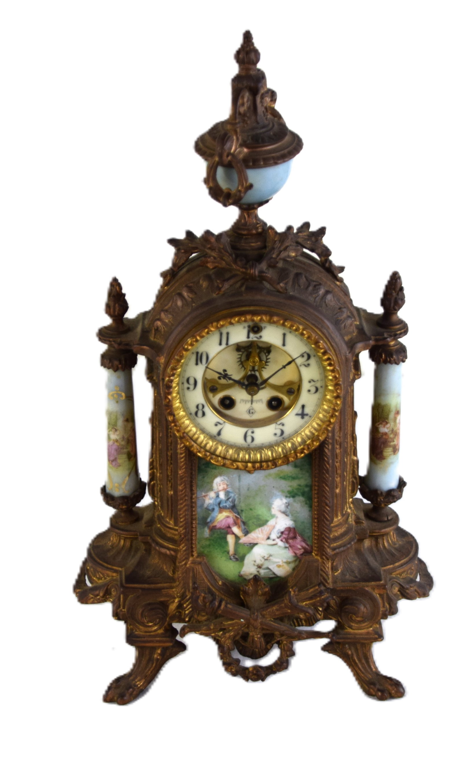 French Bronze Shelf Clock - 4