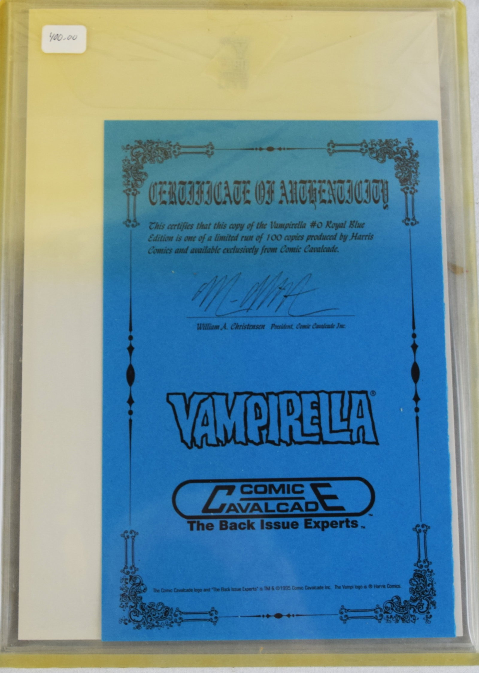 Comic Book Vampirella #0 Royal Blue Addition - 2