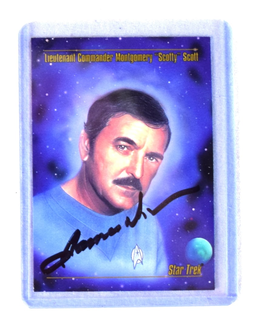 5 Signed 1993 Paramount Star Trek Cards - 3