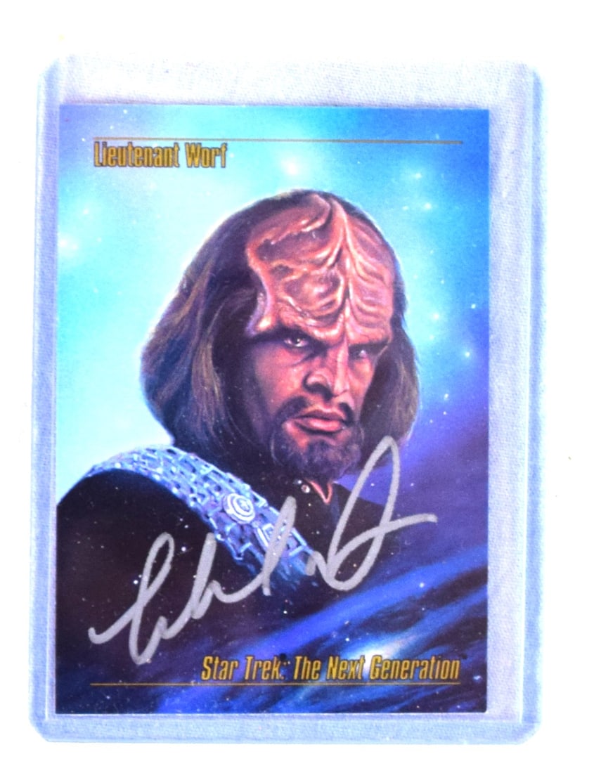 5 Signed 1993 Paramount Star Trek Cards - 6