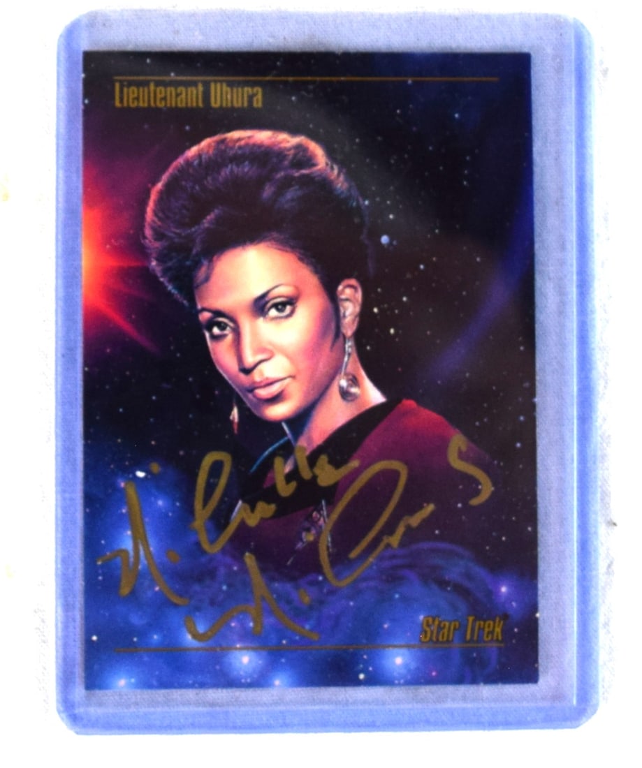 5 Signed 1993 Paramount Star Trek Cards - 7
