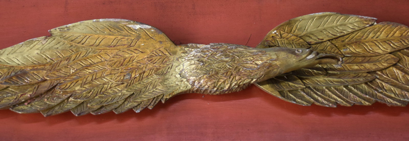 Large Carved Wooden Eagle - 2
