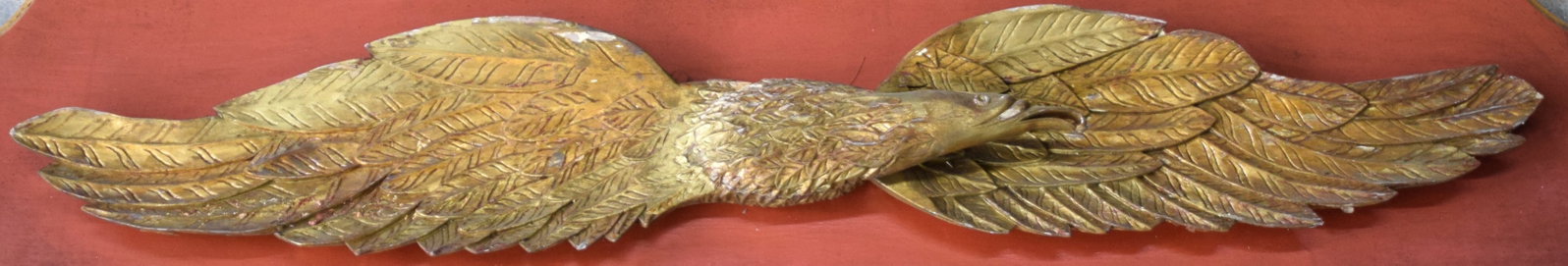 Large Carved Wooden Eagle - 3