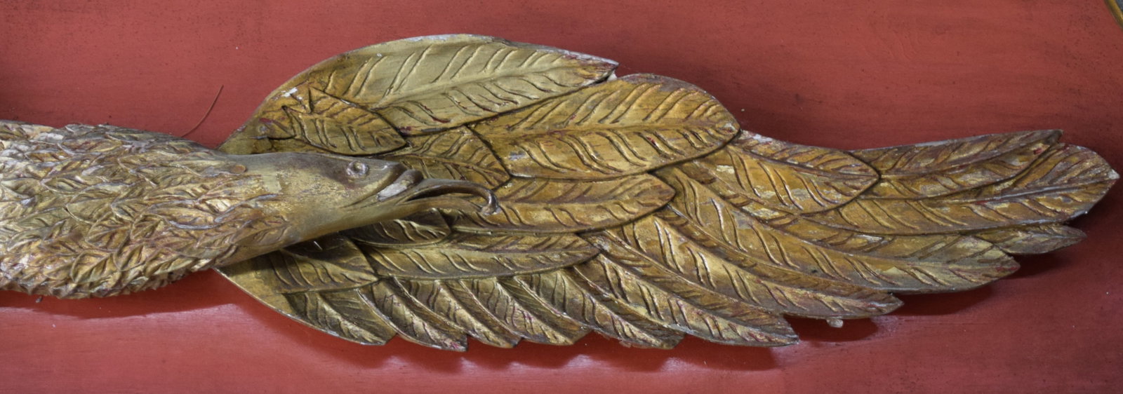 Large Carved Wooden Eagle - 5